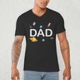 Dad Outer Space Birthday Party Family Boys Girls Men's V-Neck T-Shirt