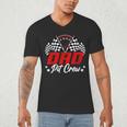 Dad Pit Crew Birthday Party Race Car Lover Racing Family Men's V-Neck T-Shirt Dad Pit Crew Birthday Party Race Car Lover Racing Family Men's V-Neck T-Shirt