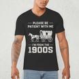 Dad Please Be Patient With Me I'm From The 1900s Vintage Men's V-Neck T-Shirt Dad Please Be Patient With Me I'm From The 1900s Vintage Men's V-Neck T-Shirt