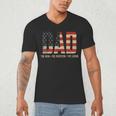 Dad Protector Hero Legend USA Flag Dad Father's Day Men's V-Neck T-Shirt Dad Protector Hero Legend USA Flag Dad Father's Day Men's V-Neck T-Shirt