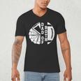Dad Of Both Proud Football And Cheer Dad Men's V-Neck T-Shirt