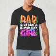 Dad Under Sea Birthday Party Girls Ocean Sea Animals Themed Men's V-Neck T-Shirt Dad Under Sea Birthday Party Girls Ocean Sea Animals Themed Men's V-Neck T-Shirt