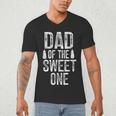 Dad Of The Sweet One Father's Day Daddy Men's V-Neck T-Shirt