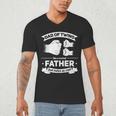 Dad Of Twins 2024 Father Twice As Cool Father's Day Twin Dad Men's V-Neck T-Shirt