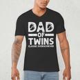 Dad Of Twins Classic Overachiever Cool Twin Dad Men's V-Neck T-Shirt