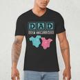 Dad Of Twins Family Daddy Fathers Day Future Parents Men's V-Neck T-Shirt