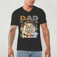 Dad Of The Two Wild Animal Safari 2Nd Birthday Party Men's V-Neck T-Shirt Dad Of The Two Wild Animal Safari 2Nd Birthday Party Men's V-Neck T-Shirt