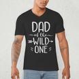 Dad Of The Wild One Shirt 1st Birthday Safari Men's V-Neck T-Shirt