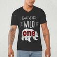 Dad Of The Wild One Shirt Bear Lumberjack 1st Birthday Tee Men's V-Neck T-Shirt