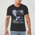 Dada Dad 1st Birthday Mermaid Oneder The Sea Family Matching Men's V-Neck T-Shirt