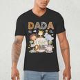 Dada Of The Wild One 1St Birthday Safari Jungle Animals Men's V-Neck T-Shirt Dada Of The Wild One 1St Birthday Safari Jungle Animals Men's V-Neck T-Shirt