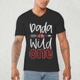 Dada Of The Wild One Buffalo Plaid Lumberjack 1st Birthday Men's V-Neck T-Shirt Dada Of The Wild One Buffalo Plaid Lumberjack 1st Birthday Men's V-Neck T-Shirt