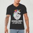 Dadacorn Muscle Dad Unicorn Fathers Day Men's V-Neck T-Shirt Dadacorn Muscle Dad Unicorn Fathers Day Men's V-Neck T-Shirt