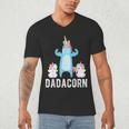 Dadacorn Unicorn Lover Tee For Papa Dad And Kid Men's V-Neck T-Shirt