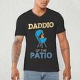 Daddio Of The Patio Fathers Day BBQ Grill Dad Men's V-Neck T-Shirt