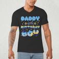 Daddy Of The Bday Boy Blue Dog Theme Party Family Matching Men's V-Neck T-Shirt Daddy Of The Bday Boy Blue Dog Theme Party Family Matching Men's V-Neck T-Shirt
