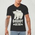 Daddy Bear And Cub Polar Bear Men's V-Neck T-Shirt