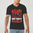 Daddy Of The Berry First Birthday Of Girl Strawberry Men's V-Neck T-Shirt Daddy Of The Berry First Birthday Of Girl Strawberry Men's V-Neck T-Shirt