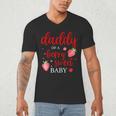 Daddy Of A Berry Sweet One Strawberry Baby First Birthday Men's V-Neck T-Shirt