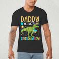 Daddy Of The Birthday Boy Family Matching Dinosaur Squad Men's V-Neck T-Shirt