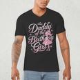 Daddy Of The Birthday Girl Doll Birthday Kid Family Matching Men's V-Neck T-Shirt