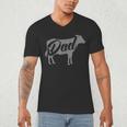 Daddy Cow For Dad's Who Lover Cows Men's V-Neck T-Shirt