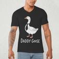 Daddy Goose Fun Father's Day Tee For Dad Men's V-Neck T-Shirt Daddy Goose Fun Father's Day Tee For Dad Men's V-Neck T-Shirt