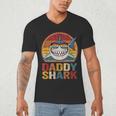 Daddy Shark Retro Shark Shirt Pajamas For Dad Dad Men's V-Neck T-Shirt Daddy Shark Retro Shark Shirt Pajamas For Dad Dad Men's V-Neck T-Shirt