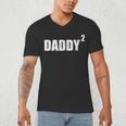 Daddy Squared Shirt 2 Second Pregnancy Announcement Shirt Men's V-Neck T-Shirt