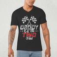 Daddy Of The Two Fast Second Birthday Racing Car Family Men's V-Neck T-Shirt