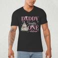 Daddy In a Winter Onederland Birthday Girl Christmas Tree Men's V-Neck T-Shirt