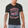Daddy's Golf Buddy Cute Family Golfer Sport Fan Tee Matching Men's V-Neck T-Shirt