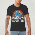 Daddy's Lil Squirter Cute Embarrassing Woman Men's V-Neck T-Shirt