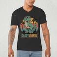 DaddysaurusRex Dinosaur Daddy Saurus Family Matching Dad Men's V-Neck T-Shirt DaddysaurusRex Dinosaur Daddy Saurus Family Matching Dad Men's V-Neck T-Shirt