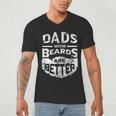 Dads With Beards Are Better Distressed Men's V-Neck T-Shirt