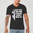 Dads Electrical Lineman Gear Husband & Lineman Wife Men's V-Neck T-Shirt