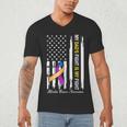 My Dad's Fight Is My Fight Bladder Cancer Awareness Men's V-Neck T-Shirt