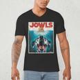 Dalmatian Jowls Cute Paws Spot Dog Mom Top Dog Dad Men's V-Neck T-Shirt
