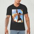 David And Goliath Bible Book Samuel King David Anime Manga Men's V-Neck T-Shirt