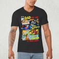 DC Comics Father's Day Justice League Dad Attributes Men's V-Neck T-Shirt