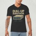 Dial Up Survivor Retro 90s Internet Nostalgia Men's V-Neck T-Shirt