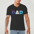 Disney Frozen Elsa Anna Olaf Dad Father's Day Birthday Men's V-Neck T-Shirt
