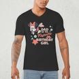 Disney Minnie Mouse Mermaid Dad Of The Birthday Girl Men's V-Neck T-Shirt