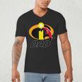 Disney And Pixar's The Incredibles Mr Incredible Dad Family Men's V-Neck T-Shirt Disney And Pixar's The Incredibles Mr Incredible Dad Family Men's V-Neck T-Shirt