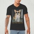 I Got That Dog In Me Corgi Dog Meme For Corgi Mom Dad Men's V-Neck T-Shirt I Got That Dog In Me Corgi Dog Meme For Corgi Mom Dad Men's V-Neck T-Shirt