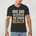 Dog Dad The Man The Myth The Snack Dealer Men's V-Neck T-Shirt