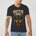 Dog Owner Dad Rottweiler Rottie Dad Men's V-Neck T-Shirt