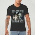 Don't Worry Kitten Daddy's Here Cool Alpha Wolf Meme Men's V-Neck T-Shirt Don't Worry Kitten Daddy's Here Cool Alpha Wolf Meme Men's V-Neck T-Shirt