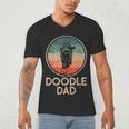 Doodle Dog Vintage Doodle Dad Small Men's V-Neck T-Shirt