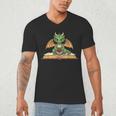 Dragon Reading Book Bookworm Men's V-Neck T-Shirt